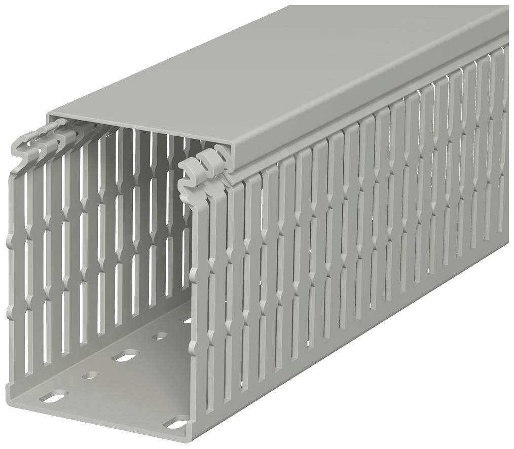 OBO Bettermann 6178439 Verdrahtungskanal (L x B x H) 2000 x 75 x 100 mm 1 St. Stein-Grau