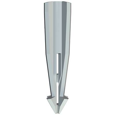 Abgebildet ist ein metallischer Bohrer mit einem spitzen Ende. Der Bohrer hat eine symmetrische, konische Form und eine glatte, glänzende Oberfläche.