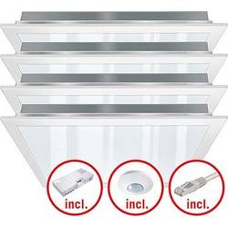 LED sada světel LED ESYLUX PNLCEL #EQ10122262 EQ10122262, pevně vestavěné LED, bílá