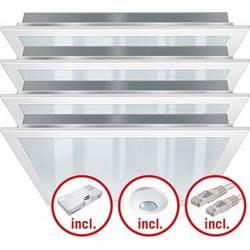 LED sada světel LED ESYLUX PNLCEL #EQ10122699 EQ10122699, pevně vestavěné LED, bílá