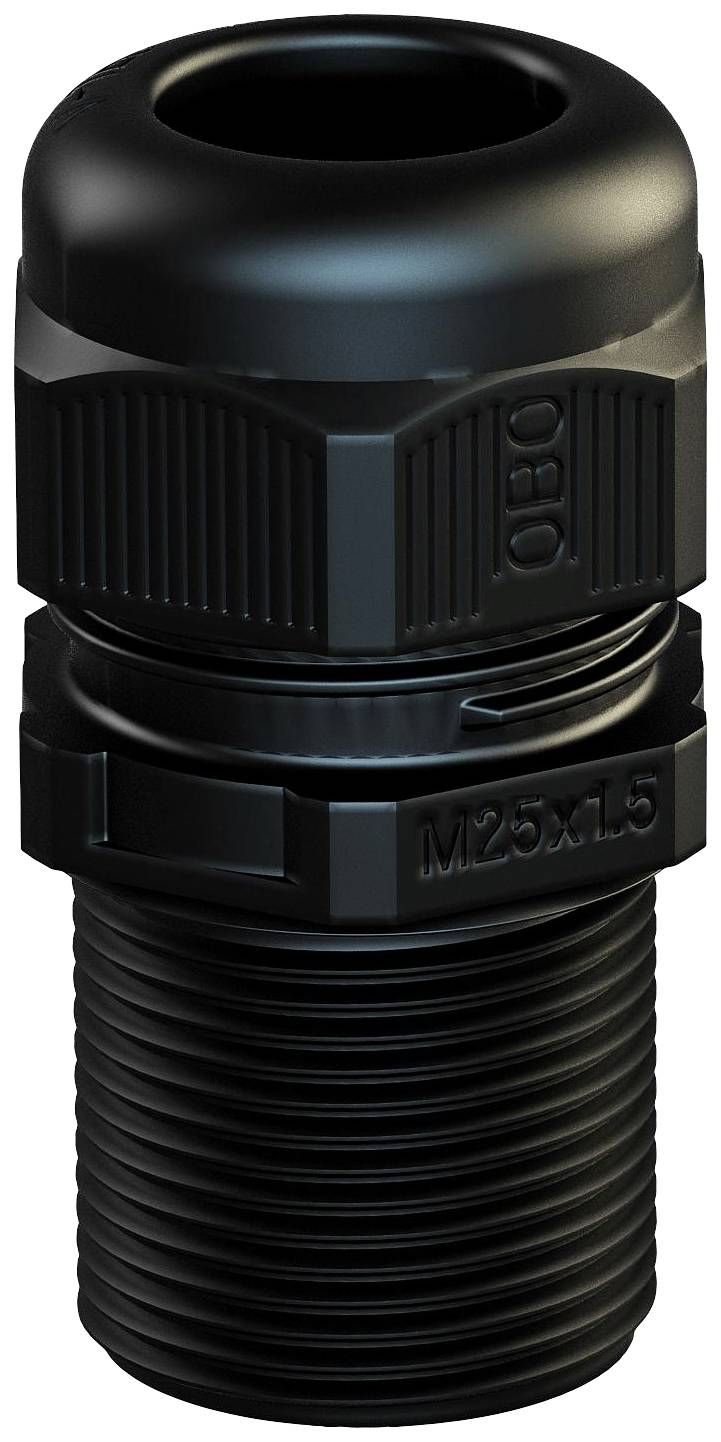 OBO Bettermann 2022989 Kabelverschraubung 1.8 mm Kunststoff, PA Schwarz 25 St.