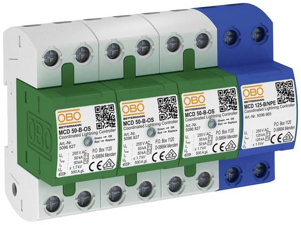 OBO Bettermann 5096836 MCD 50-B 3+1-OS Überspannungsableiter   50 kA  1 St.