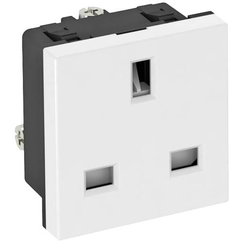 OBO Bettermann 6120722 Geräteeinsatz Steckdose (B x H x T) 45 x 45 x 33.2 mm 1 St. Weiß