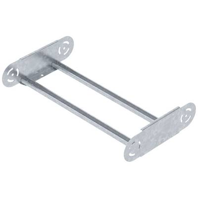 Ein metallener Halter mit zwei parallelen Stangen und flachen Enden, verwendet zur stabilen Verbindung oder Befestigung von Bauteilen.