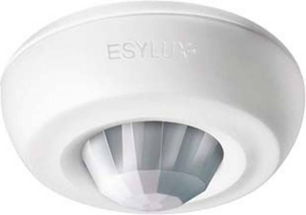 ESYLUX EB10430862 Aufputz Decken-Bewegungsmelder 360 ° Relais Weiß IP40