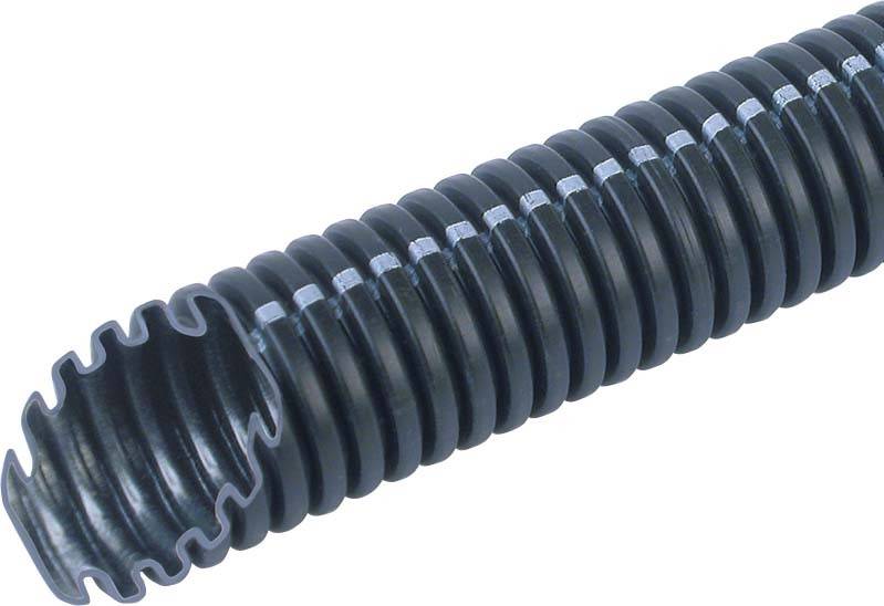 Fränkische Rohrwerke 24110063 FFKu-EL-F-LS0H 63 Wellrohr Schwarz 50.5 mm 1 St.
