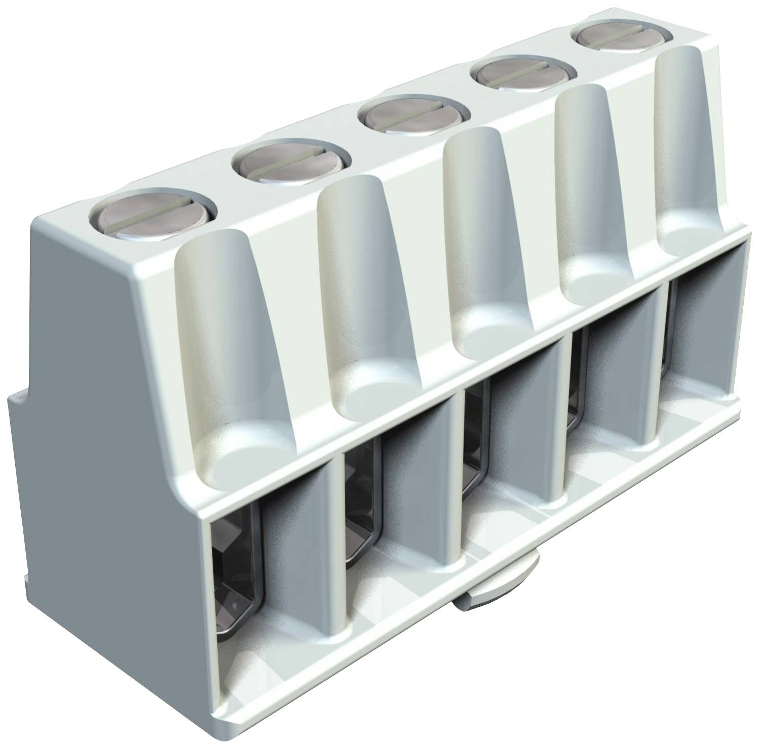 OBO Bettermann 2016185 KL-T 02-06 Klemmleiste flexibel: - starr: 1.5-6 mm² Polzahl: 5 1 St. Grau