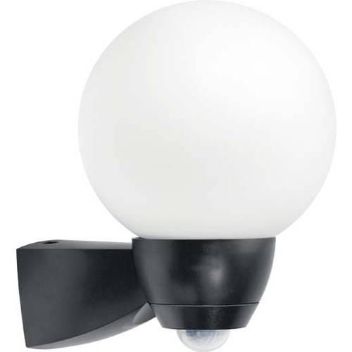 ESYLUX AL P Garda 130 sw EL10026126 Wandleuchte mit Bewegungsmelder E27 Glühlampe Schwarz
