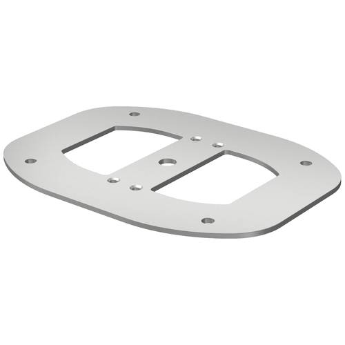 6290348 Bodenplatte ISSBPDM45WA 185 mm Weißaluminium 1 St.