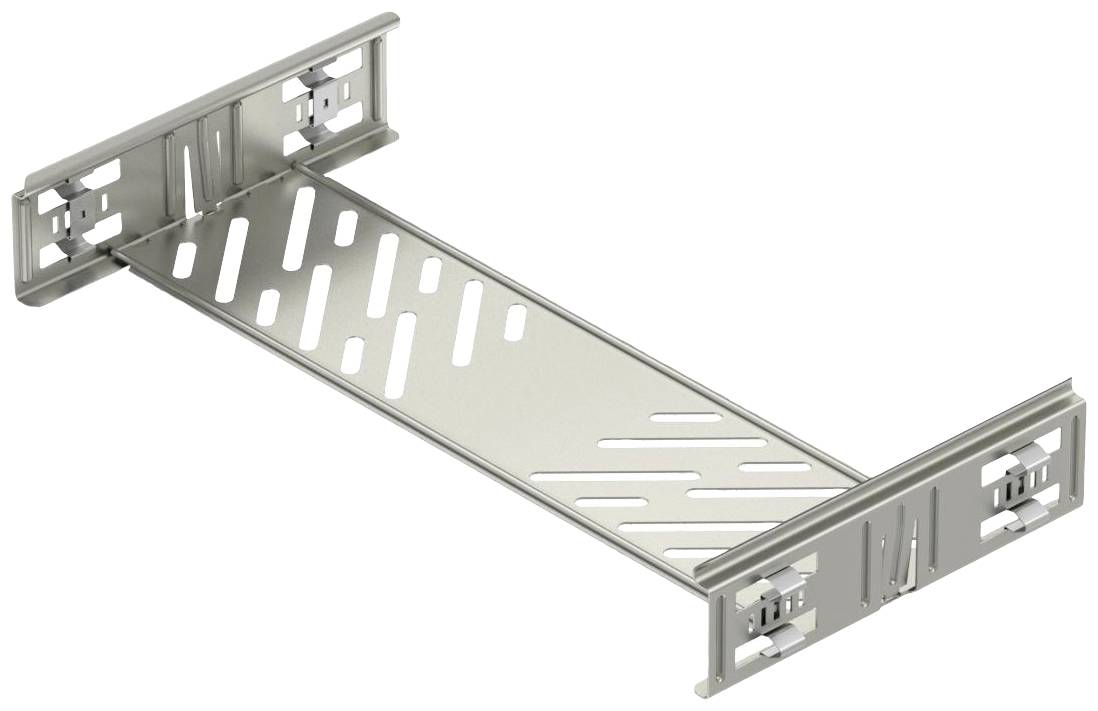 Metallhalterung mit Schlitzen für Belüftung, geeignet für den Einbau in technische Geräte oder Systeme.