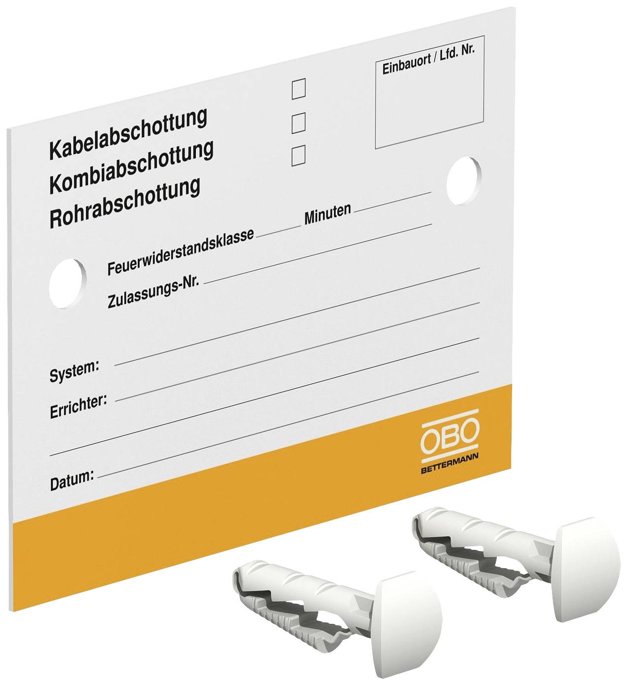 OBO Bettermann 7205425 Fasteners Cable Fire Stop ID Kit 2 Plug-in ...