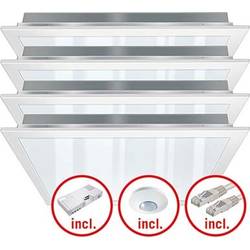 LED sada světel LED ESYLUX PNLCEL #EQ10131714 EQ10131714, pevně vestavěné LED, bílá