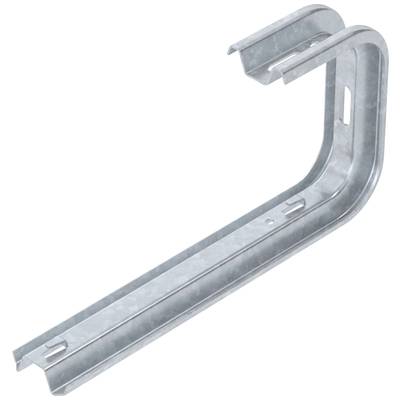 Metallhaken zur Montage an Wänden, geeignet für das Halten von Rohren oder Kabeln. Robust und in U-Form gebogen.