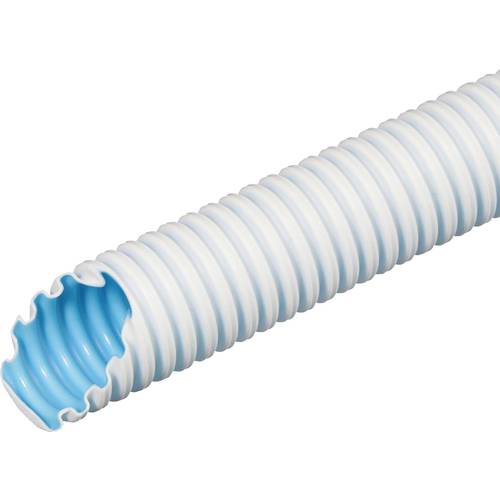 Thumbnail - Fränkische Rohrwerke 26220025 FBY-EL-F 25 ws Wellrohr Weiß 19.3 mm 1 St.