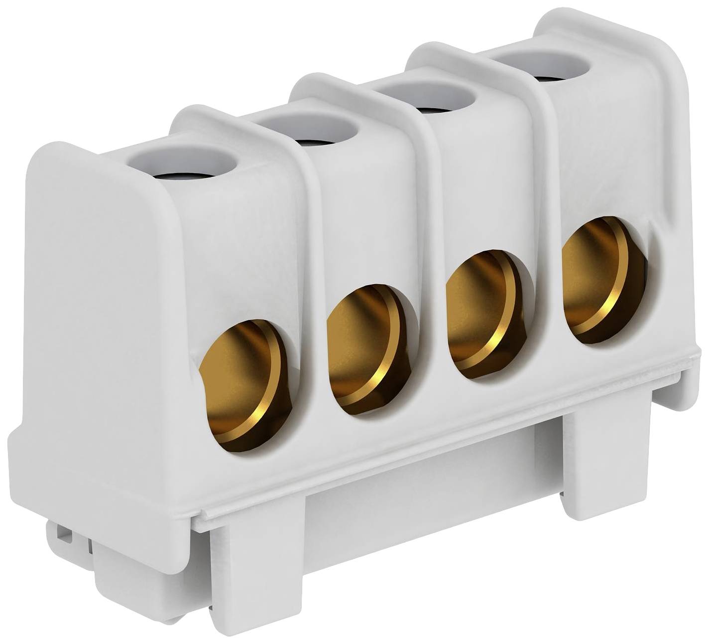 OBO Bettermann 2016195 KL-T 16-35 Klemmleiste flexibel: - starr: 16-35 mm² Polzahl: 4 10 St. Grau