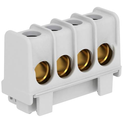 OBO Bettermann 2016195 KL-T 16-35 Klemmleiste flexibel: - starr: 16-35 mm² Polzahl: 4 10 St. Grau