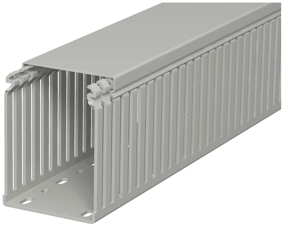 OBO Bettermann 6178338 Verdrahtungskanal (L x B x H) 2000 x 75 x 100 mm 8 St. Stein-Grau