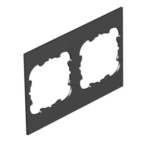 OBO Bettermann T4B P3S 9011 Abdeckplatte