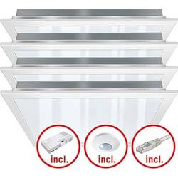 LED sada světel LED ESYLUX PNLCEL #EQ10122347 EQ10122347, pevně vestavěné LED, bílá