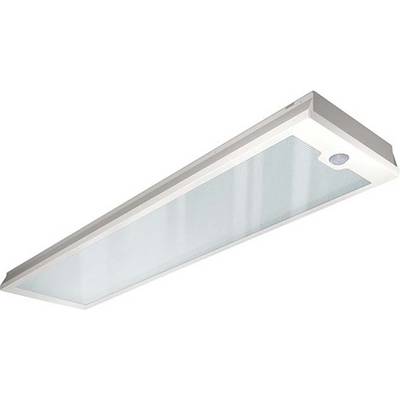 Rechteckige LED-Deckenleuchte mit Bewegungssensor. Ideal zur energiesparenden Beleuchtung großer Innenräume.