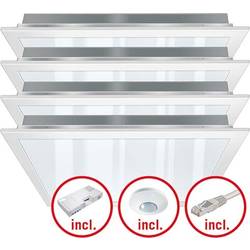 LED sada světel LED ESYLUX PNLCEL11 #EQ10122286 EQ10122286, pevně vestavěné LED, bílá