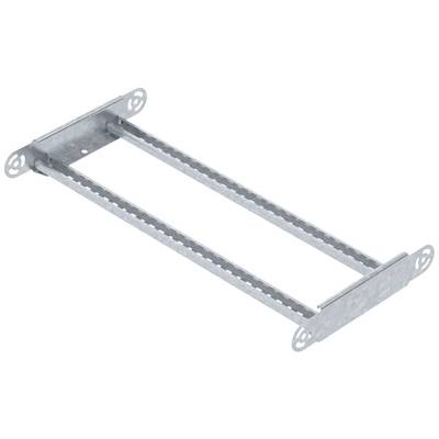 Ein verstellbarer Metallrahmen mit gezahnten Seiten, der zur Aufnahme von Komponenten in einem Bauwerk dient.