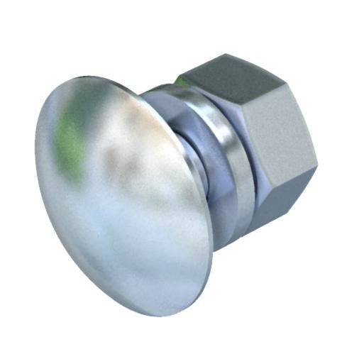 OBO Bettermann FRS 10X30 F 6407579 Flachrundschraube 10 mm 30 mm Stahl feuerverzinkt 50 St.