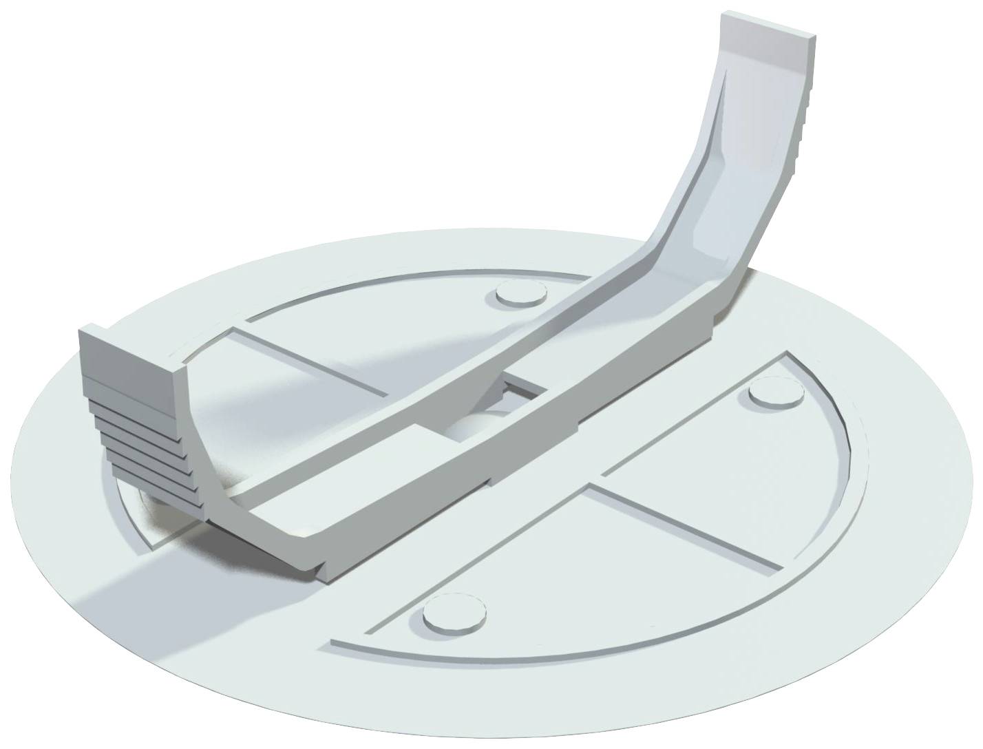 OBO Bettermann 2003227 Spring-Loaded Lid Ø70mm Roughened Surface