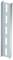 Metallprofil mit langen, vertikalen Schlitzen. Häufig verwendet in Bauprojekten für strukturelle Unterstützung.