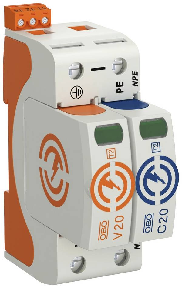 OBO Bettermann 5095331 V20-1+NPE+FS-280 Überspannungsableiter   20 kA  1 St.