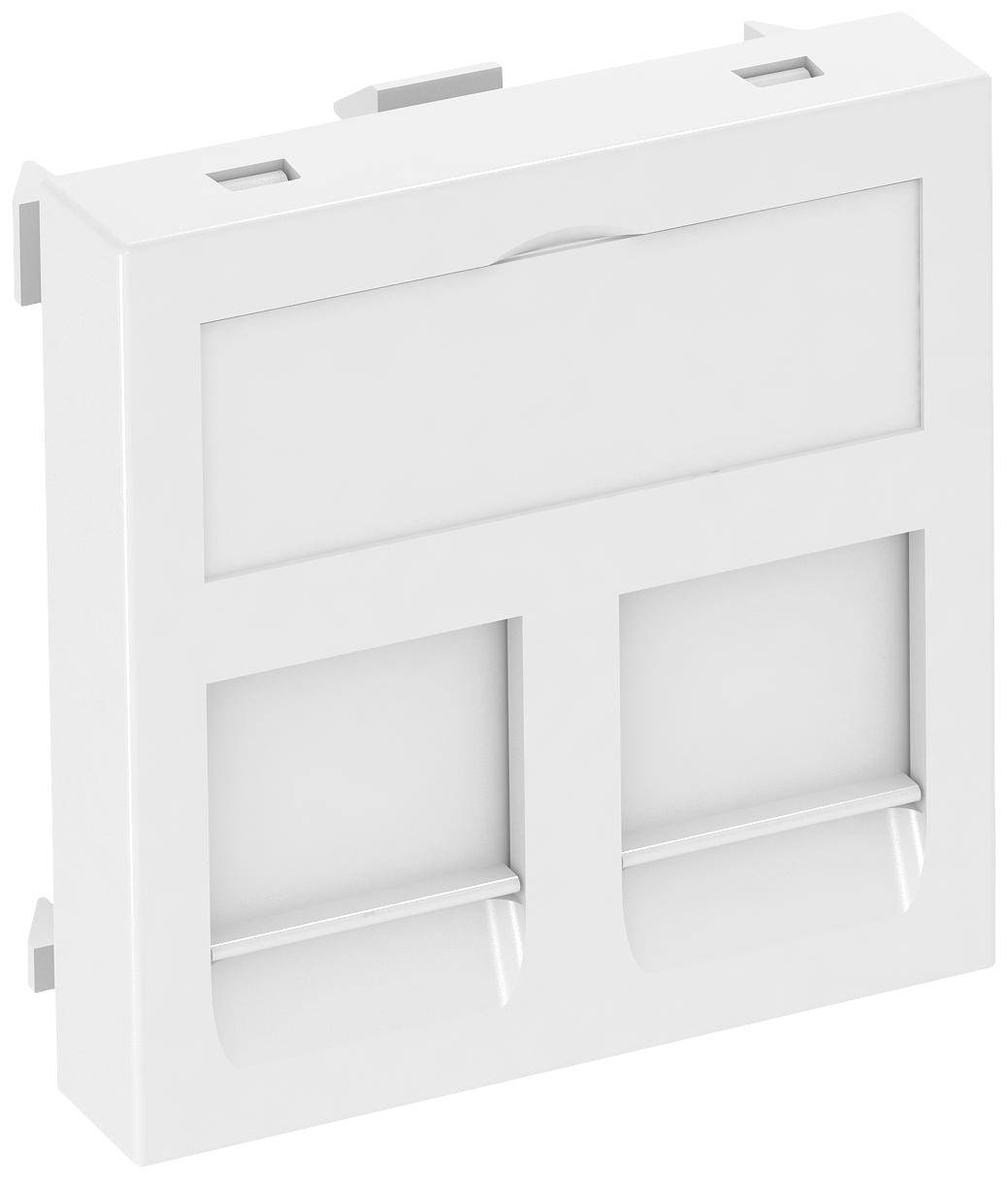 OBO Bettermann 6119214 Afdekking Datatechniekdrager (b x h x d) 45 x 45 x 9 mm 1 stuk(s) Wit