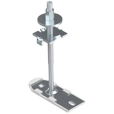Metallische Baukomponente mit Schraube und Halterung, geeignet für strukturelle Befestigungen.