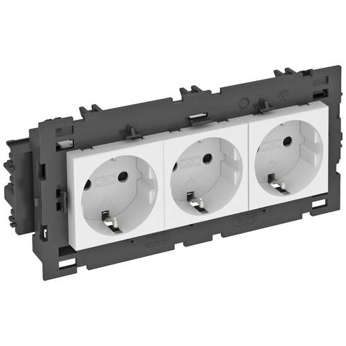 OBO Bettermann 6120452 Geräteeinsatz Steckdose (B x H x T) 176 x 76 x 42 mm 1 St. Weiß