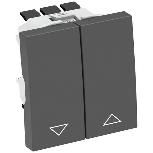 Thumbnail - OBO Bettermann 6120982 Geräteeinsatz Schalter (B x H x T) 45 x 45 x 36 mm 1 St. Schwarz, Grau