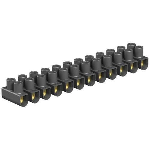 OBO Bettermann 2056089 Reihenlüsterklemme flexibel: 4-4 mm² starr: 4-4 mm² Polzahl: 12 10 St. Schwarz