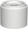 Zylinderförmiges, weißes Objekt mit einer zentralen Vertiefung oben, ähnlich einem Behälter oder technischen Gerät.