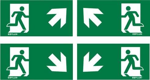 ESYLUX Ersatz-Piktogrammfolien SLE 24 SYMBOL SET-0
