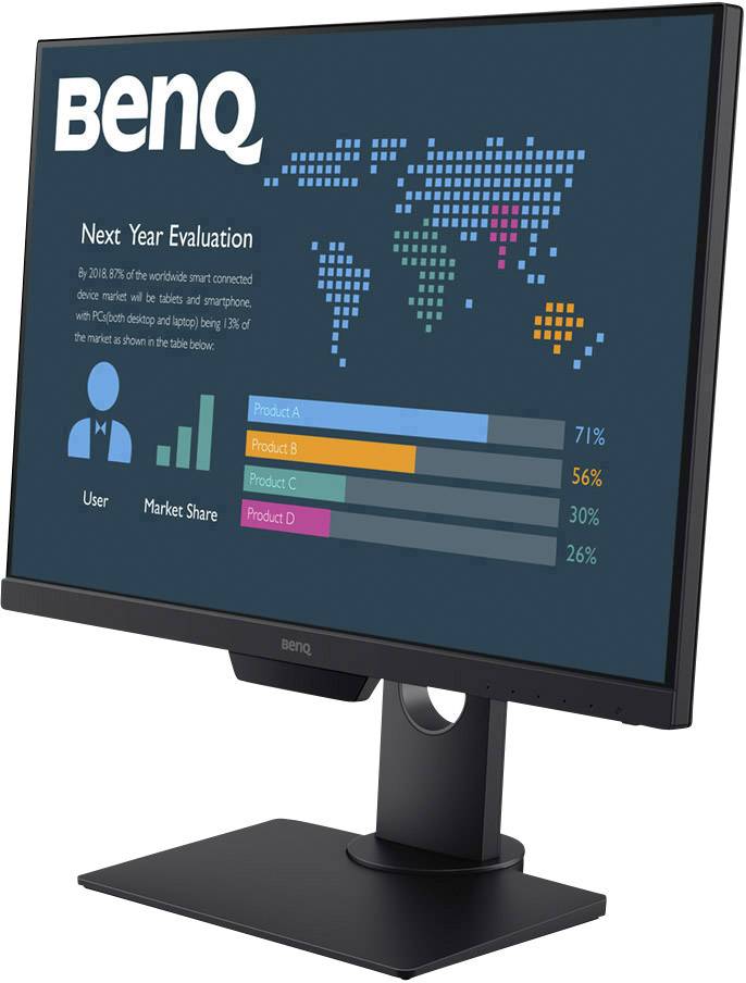 BenQ BL2581T LED-Monitor 63,5 cm 25" 1920 x 1200 WUXGA IPS 300 cd/m² 1000:1 5 ms HDMI DVI-D VGA DisplayPort USB-3
