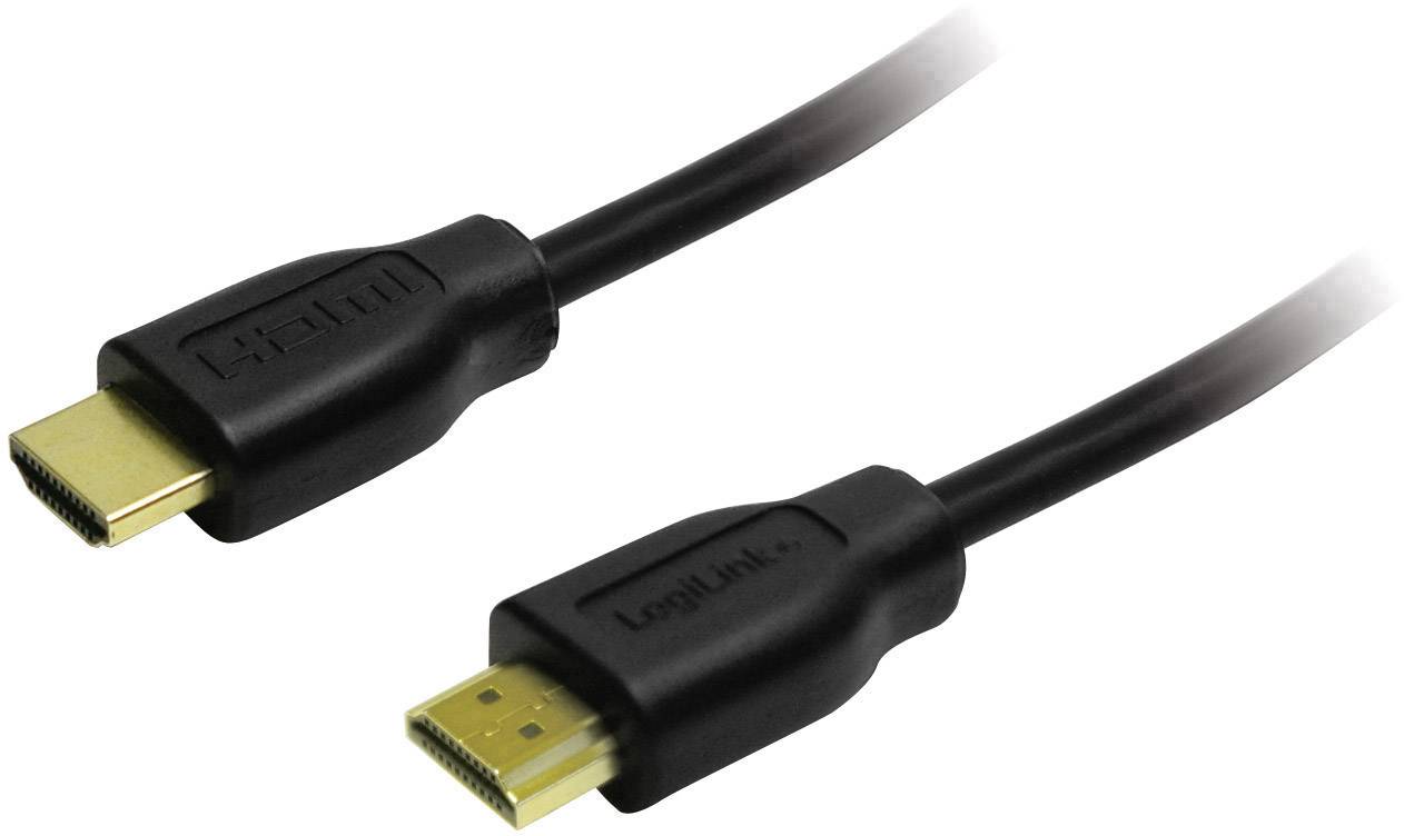 HDMI-Kabel LogiLink Anschl. 19pin St/St  10,0m 1.4 Gold