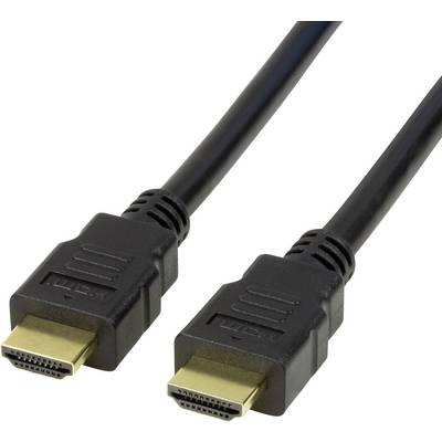 LogiLink HDMI Anschlusskabel HDMI-A Stecker, HDMI-A Stecker 2.00 m Schwarz CH0078 eARC HDMI-Kabel-1