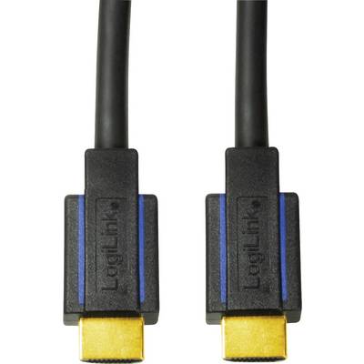 Zwei schwarze HDMI-Kabel mit vergoldeten Anschlusssteckern und blauen Markierungen, die nebeneinander liegen.