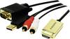 LogiLink CV0052A Adapter [1x HDMI-Stecker - 1x VGA-Stecker, Cinch-Stecker] Gold, Schwarz 2.00 m