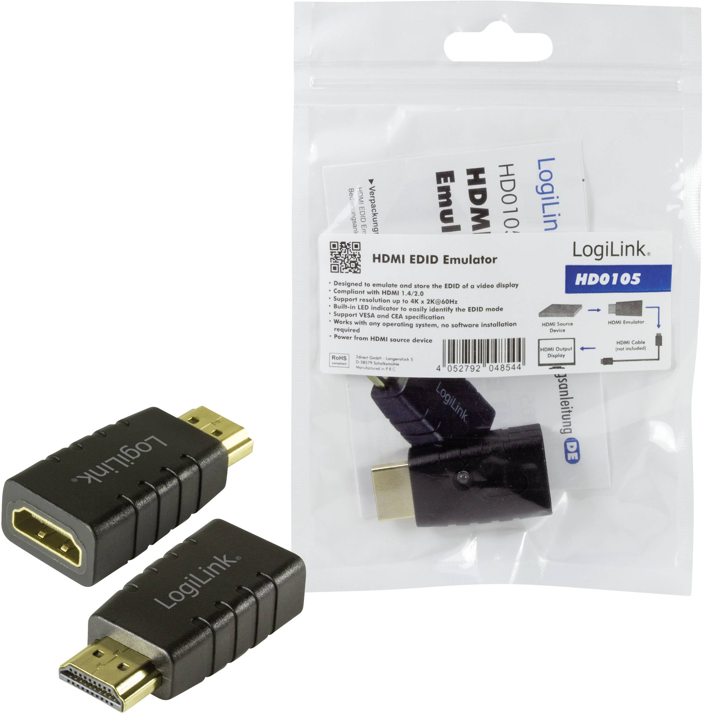 LogiLink HDMI EDID Emulator - EDID-Leser/Schreiber-4