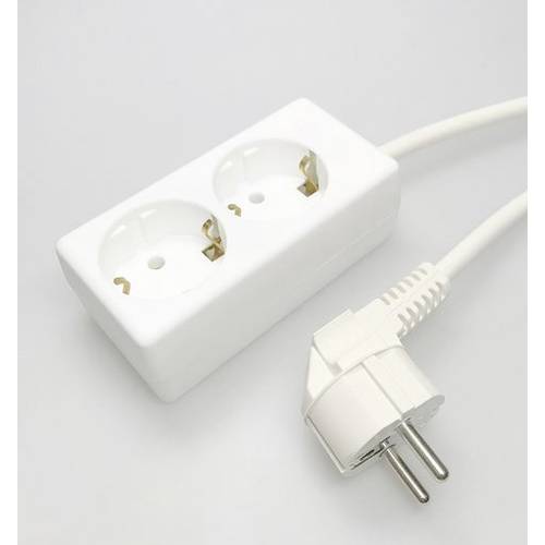 Martin Kaiser 1020ZL/15W/kws Steckdosenleiste 2fach Weiß Schutzkontakt 1 St.