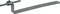 Metallverbinder mit verstellbarem Gelenk und flachem, langen Arm. Verwendet zur Befestigung oder Stabilisierung von Bauteilen.