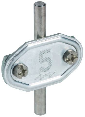DEHN Nummernschild m. Nr. 05 Al f. Rd 7-10mm Fl 30mm NS 7.10 FL30 MZ 5