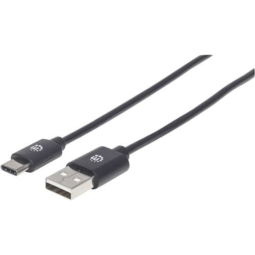 Manhattan USB-Kabel USB 2.0 USB-A Stecker, USB-C® Stecker 0.50 m Schwarz 354912