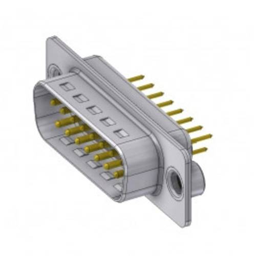 Thumbnail - Deltron Connectors DTS15 PY/2 M85UN D-SUB Stecker 180 ° Polzahl: 15 Löten, Pins 1 St.
