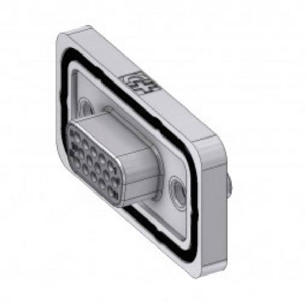 Deltron Connectors HD-DWM15SZ/2M85UN D-SUB Buchse 180 ° Polzahl: 15 Lötkelch 1 St.