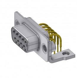 DELTRON SWISS D-SUB Buchse 90 ° Polzahl: 09 Löten, Pins 1 St.